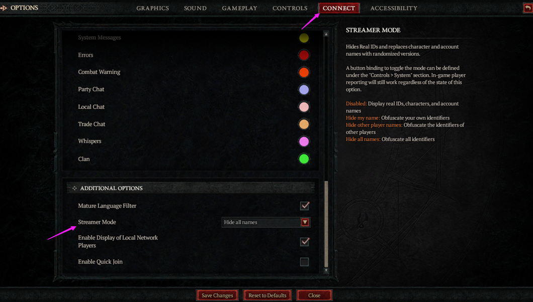 Diablo 4 Streamer Mode