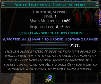 Added Lightning Damage Support
