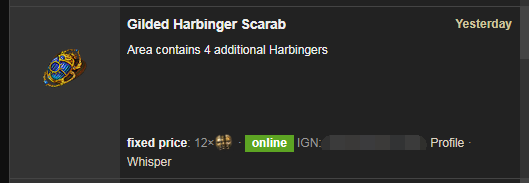 Gilded Harbinger Scarab