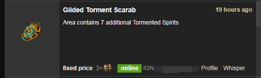 Gilded Torment Scarab