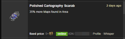 Polished Cartography Scarab