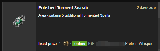 Polished Torment Scarab