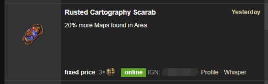Rusted Cartography Scarab
