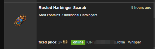Rusted Harbinger Scarab