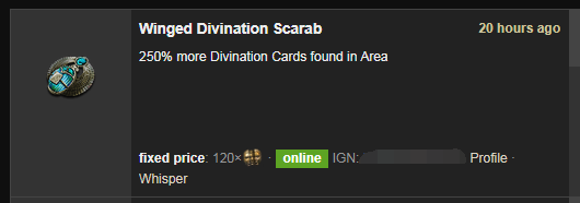 Winged Divination Scarab