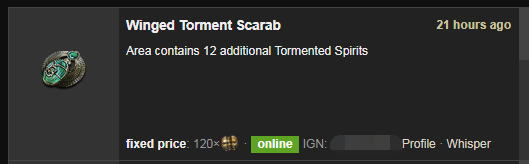 Winged Torment Scarab