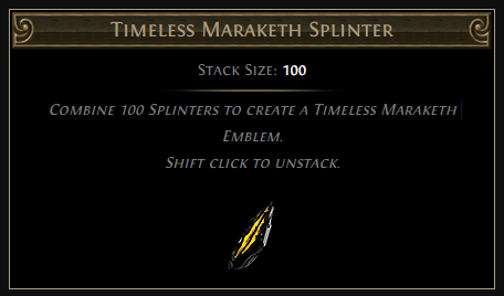 Timeless Maraketh Splinter