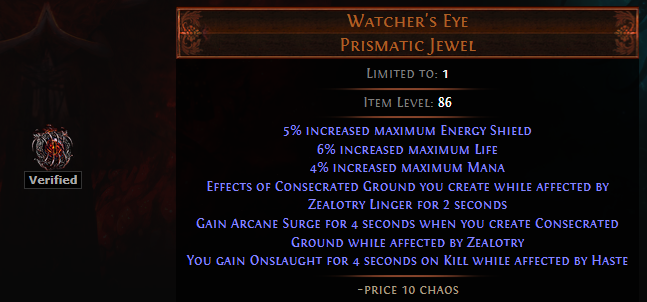 Watcher's Eye Price