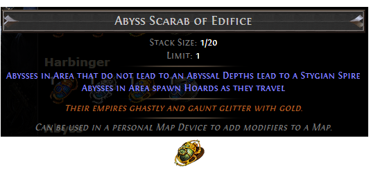 PoE Abyss Scarab of Edifice