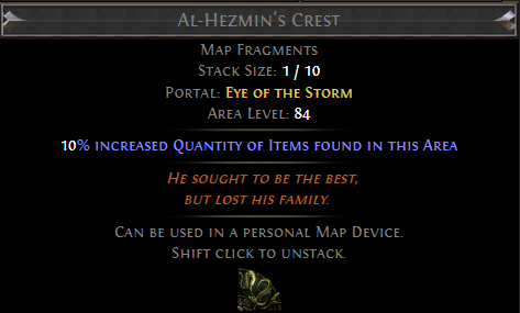 Al-Hezmin's Crest PoE
