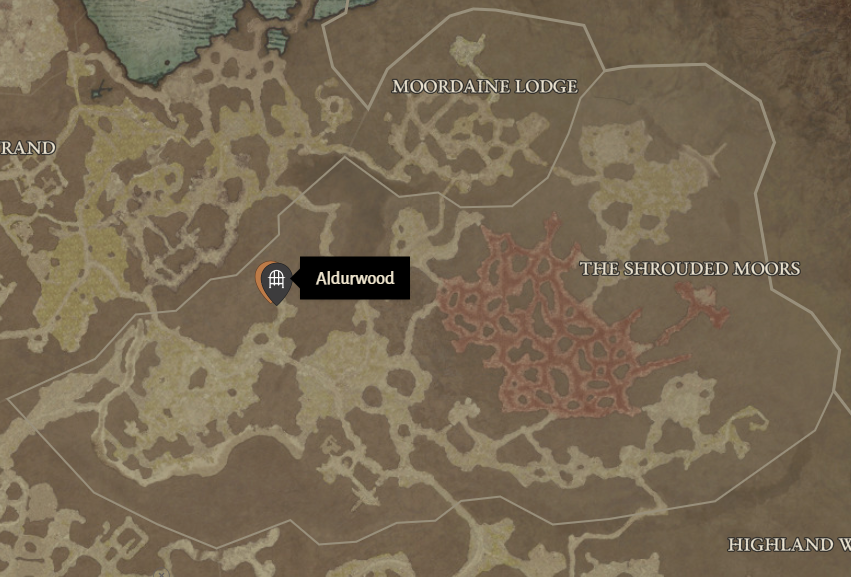 Aldurwood Diablo 4 Location
