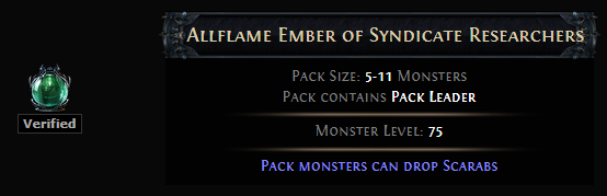 PoE Allflame Ember of Syndicate Researchers
