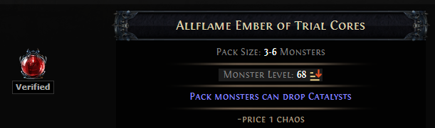 PoE Allflame Ember of Trial Cores