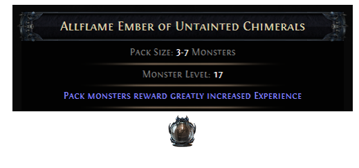 PoE Allflame Ember of Untainted Chimerals