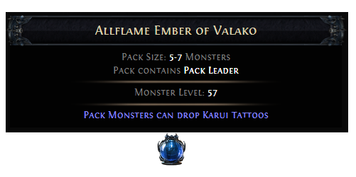 PoE Allflame Ember of Valako