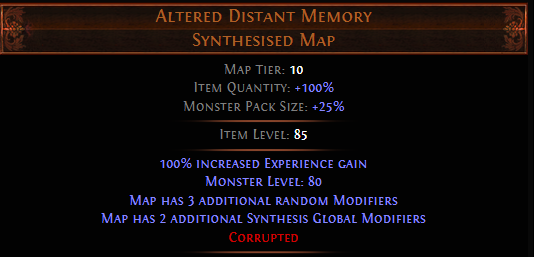 Altered Distant Memory Siege Map Altered Distant Memory Poe