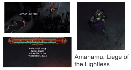 Amanamu, Liege of the Lightless PoE