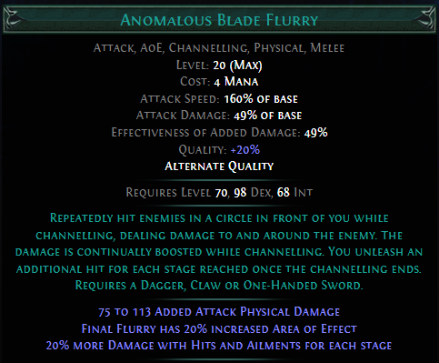 Anomalous Blade PoE