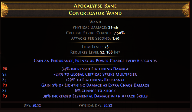 Apocalypse Bane Congregator Wand
