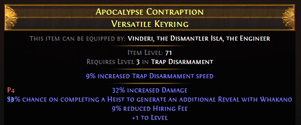 Apocalypse Contraption Versatile Keyring