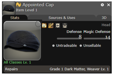 FFXIV Appointed Cap