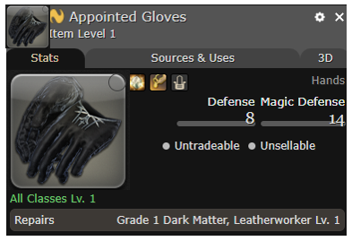 FFXIV Appointed Gloves