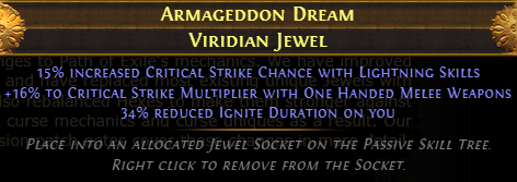 Armageddon Dream Viridian Jewel