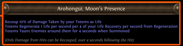 Arohongui, Moon's Presence