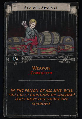 Atziri's Arsenal Divination Card - Farming Unique Weapon