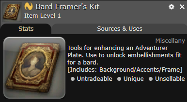 Bard Framer's Kit