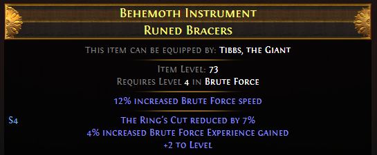 Behemoth Instrument Runed Bracers