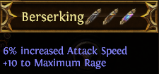 Berserking PoE