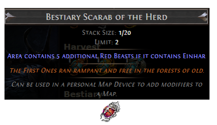 PoE Bestiary Scarab of the Herd