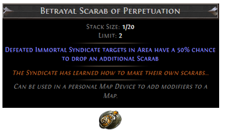 PoE Betrayal Scarab of Perpetuation