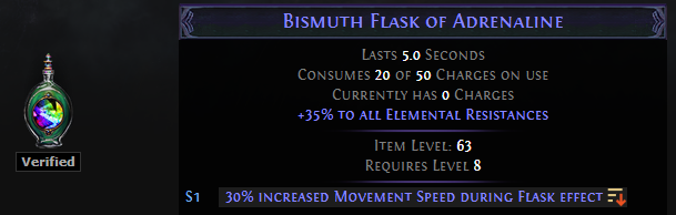 Bismuth Flask of Adrenaline