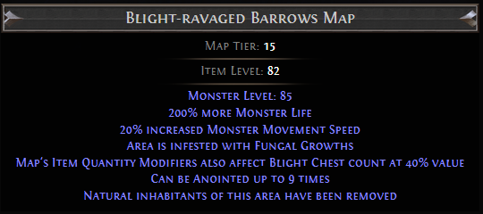 Blight-ravaged Barrows Map