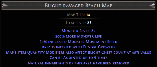Blight-ravaged Beach Map