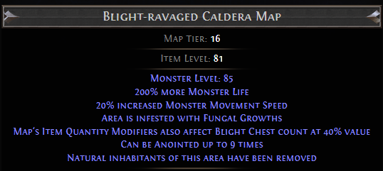 Blight-ravaged Caldera Map