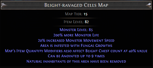 Blight-ravaged Cells Map