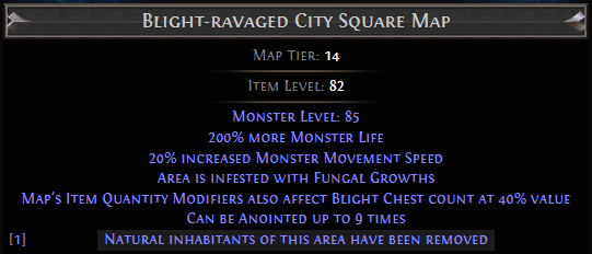 Blight-ravaged City Square Map