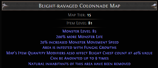 Blight-ravaged Colonnade Map