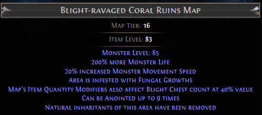 Blight-ravaged Coral Ruins Map