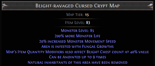 Blight-ravaged Cursed Crypt Map