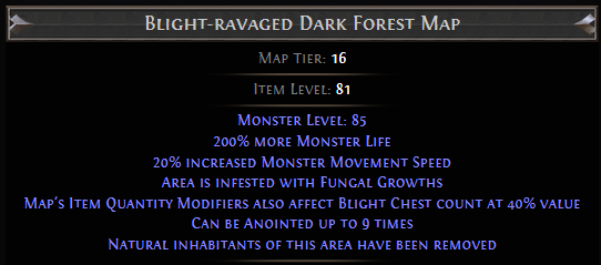 Blight-ravaged Dark Forest Map