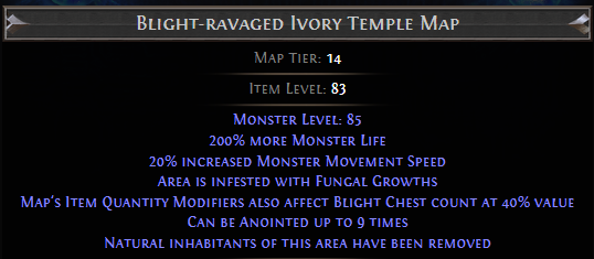 Blight-ravaged Ivory Temple Map