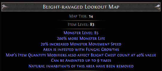 Blight-ravaged Lookout Map