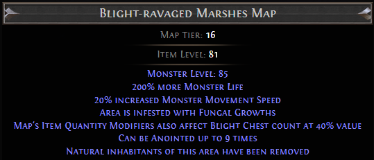 Blight-ravaged Marshes Map