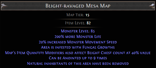 Blight-ravaged Mesa Map