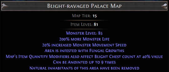 Blight-ravaged Palace Map