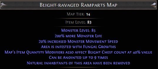 Blight-ravaged Ramparts Map